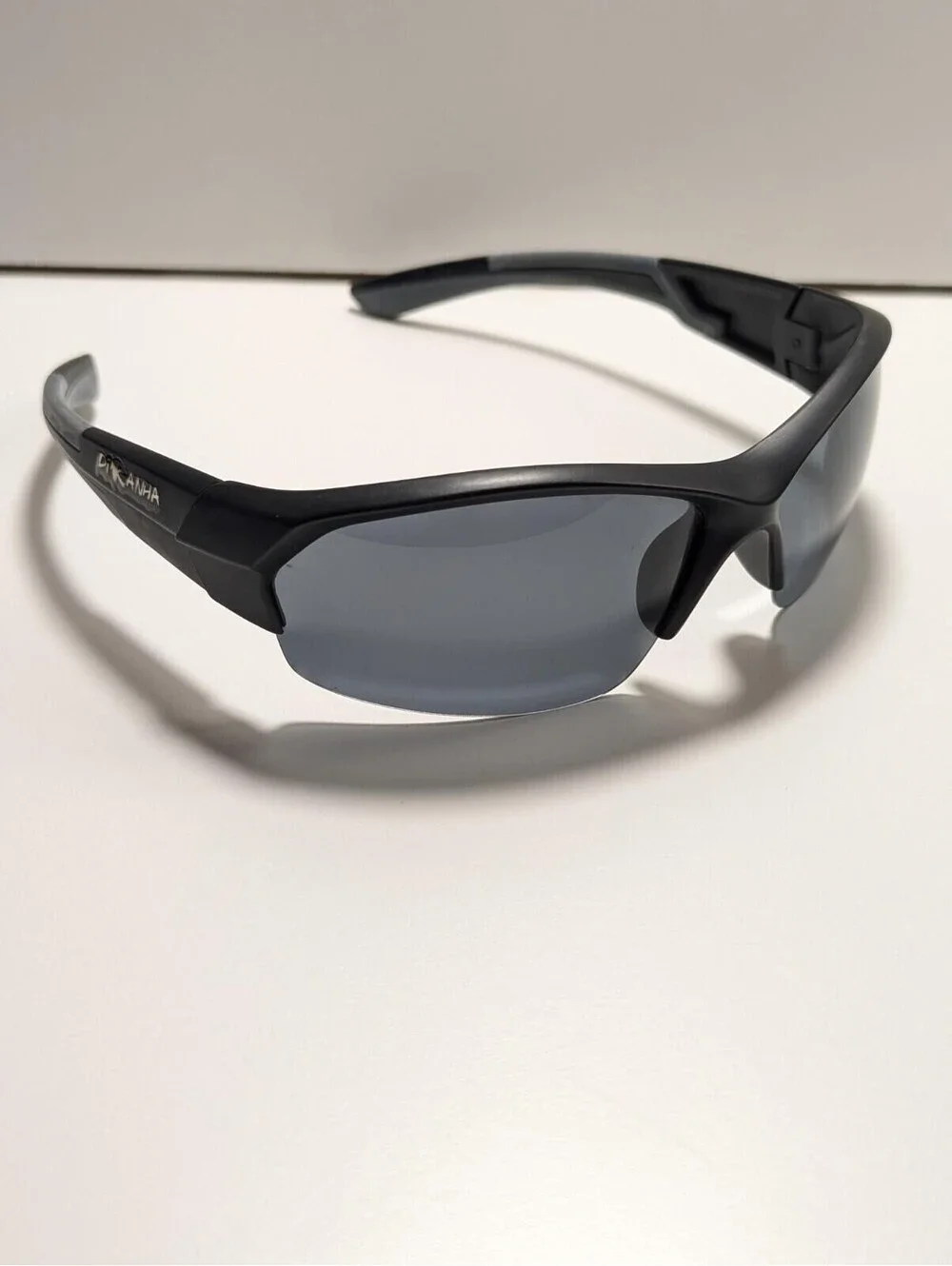 Piranha Men's Warp Black Rubber Sunglasses Sporty Style Outdoors